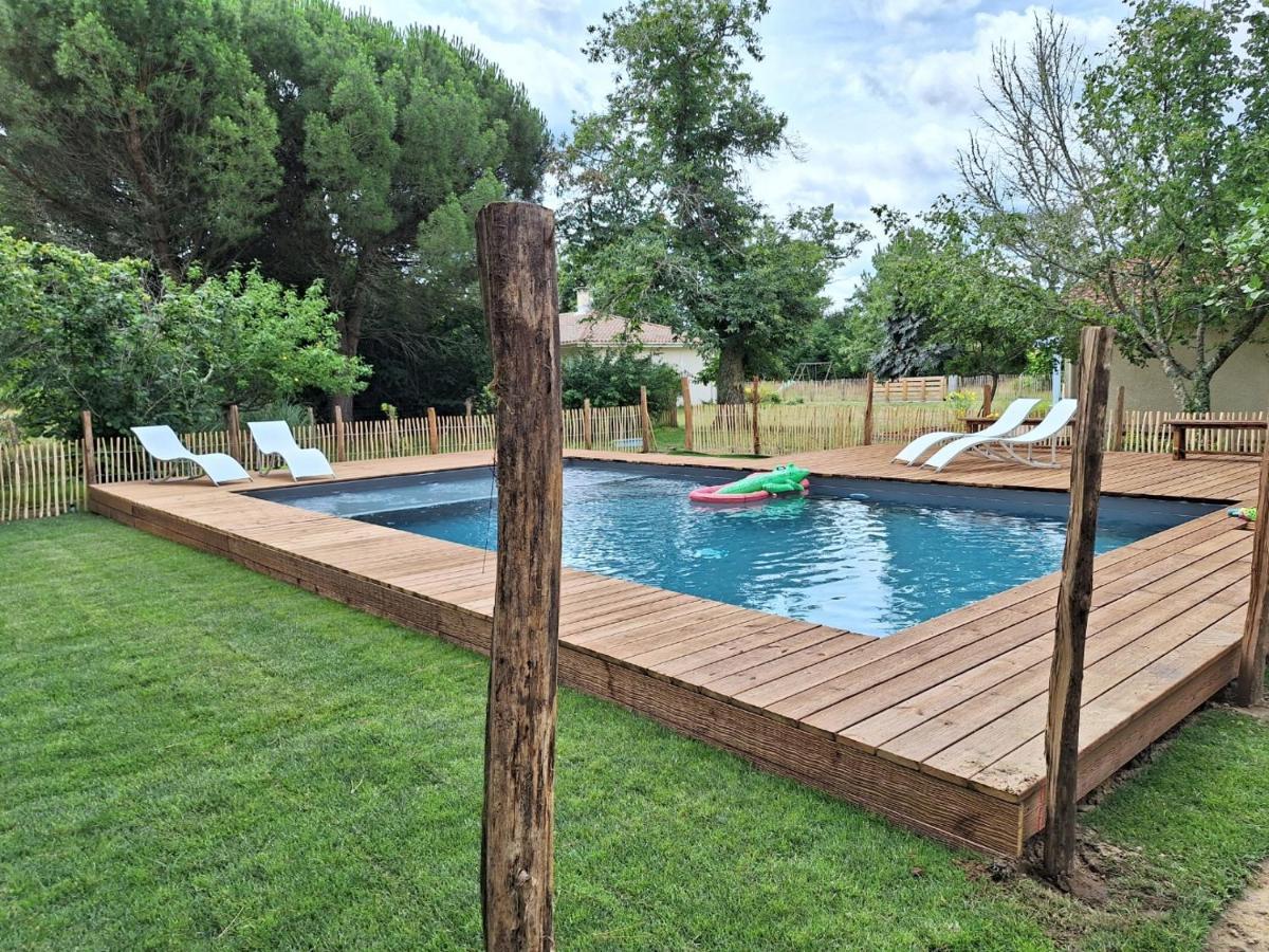 La Pinede Du Cheou, Piscine, Logement Independant, Parking, Draps, Wifi Fibre Mimizan-Plage Exteriér fotografie